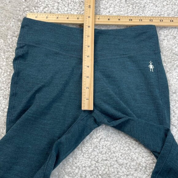 Smartwool Merino 250 Base Layer Legging Deep Teal Green Heather - Picture 10 of 11